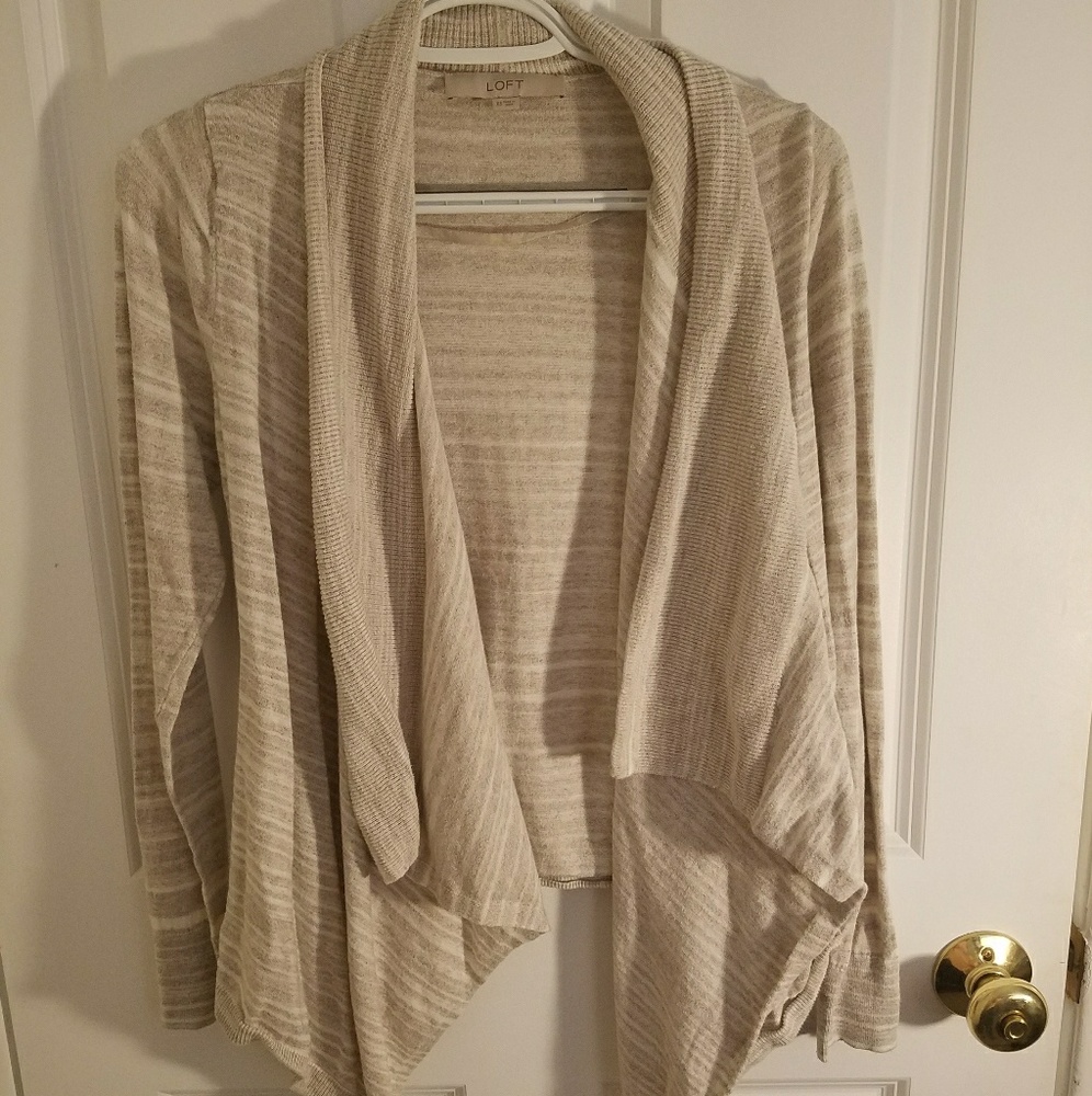 LOFT waterfall cardigan